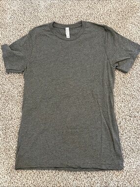 Bella Canvas Men's Crew Neck Tee - Heather Charcoal